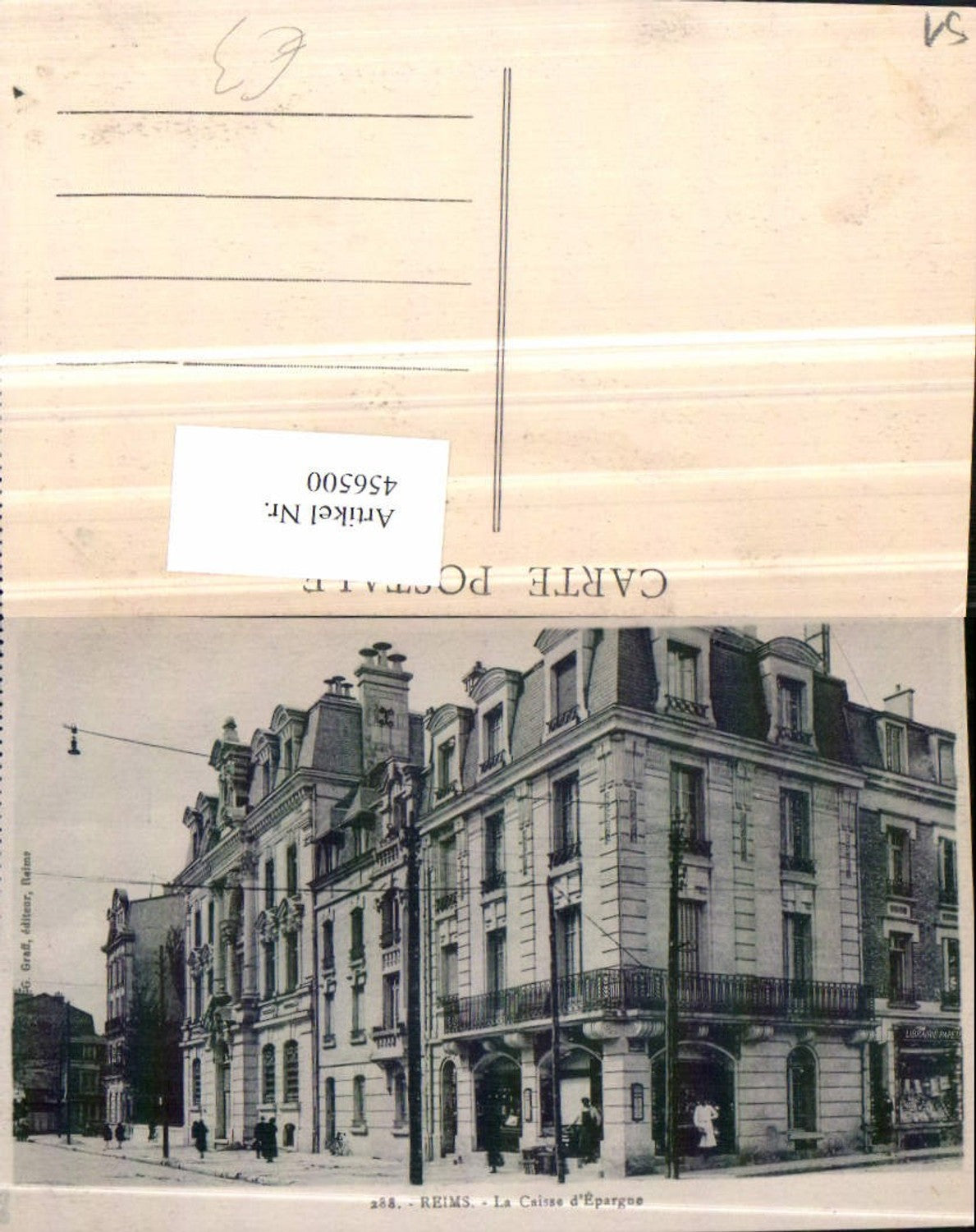 456500,Champagne-Ardenne Marne Reims La Caisse Epargne Gebäude
