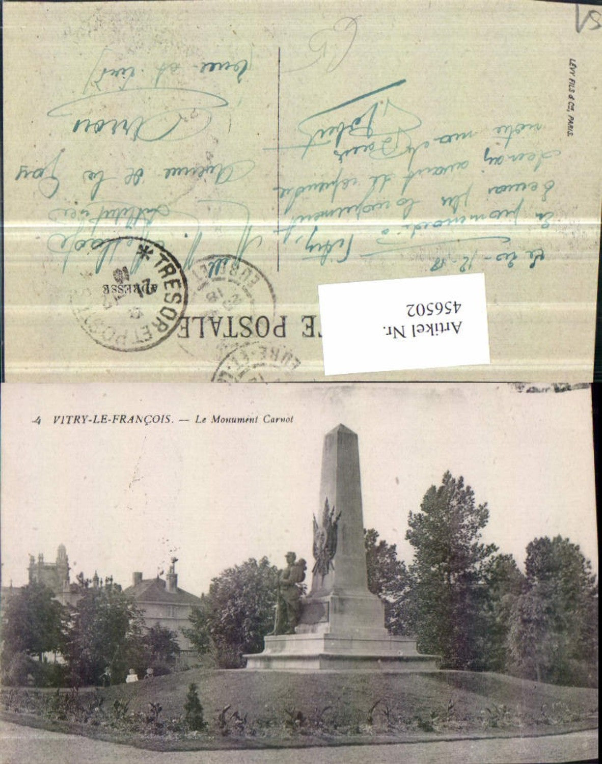 456502,Champagne-Ardenne Marne Vitry-le-Francois Monument Carnot