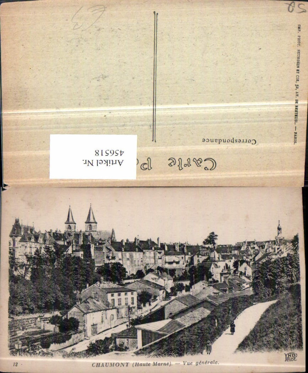 456518,Champagne-Ardenne Haute-Marne Chaumont Vue generale Totale