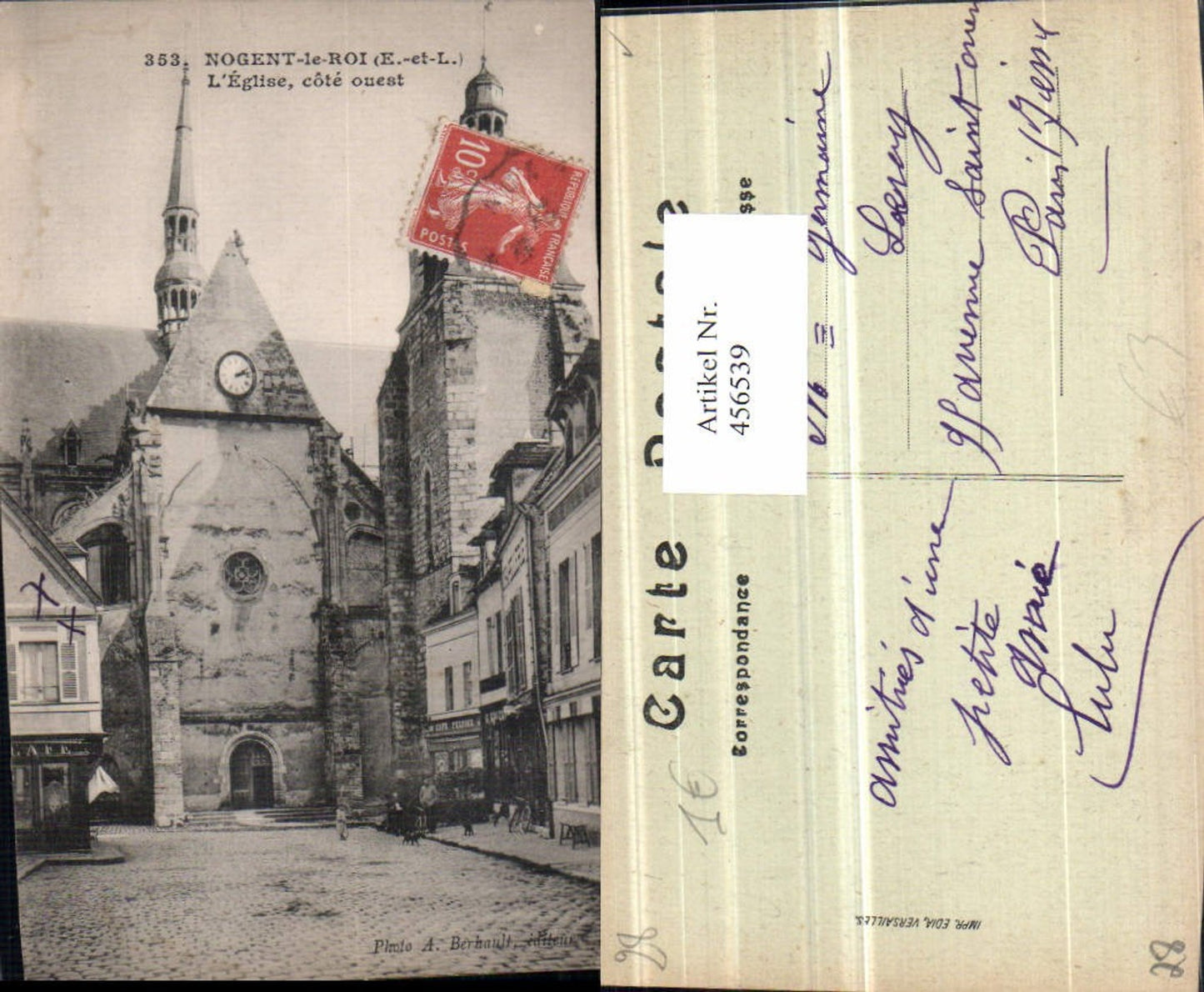 456539,Centre Eure-et-Loir Nogent-le-Roi L'Eglise Kirche