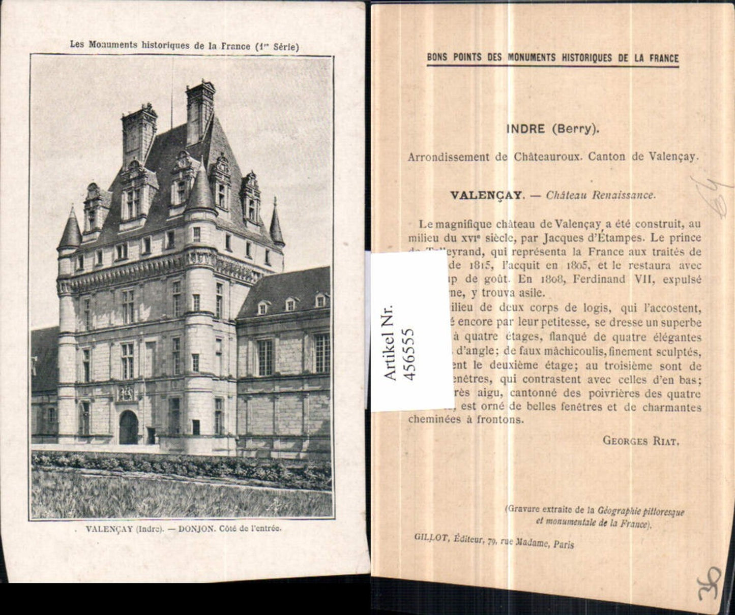 456555,Centre Indre Valencay Donjon Chateau Schloss