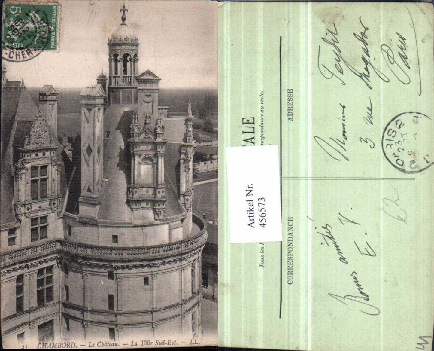 456573,Centre Loire-et-Cher Chambord Le Chateau Tour Schloss Turm