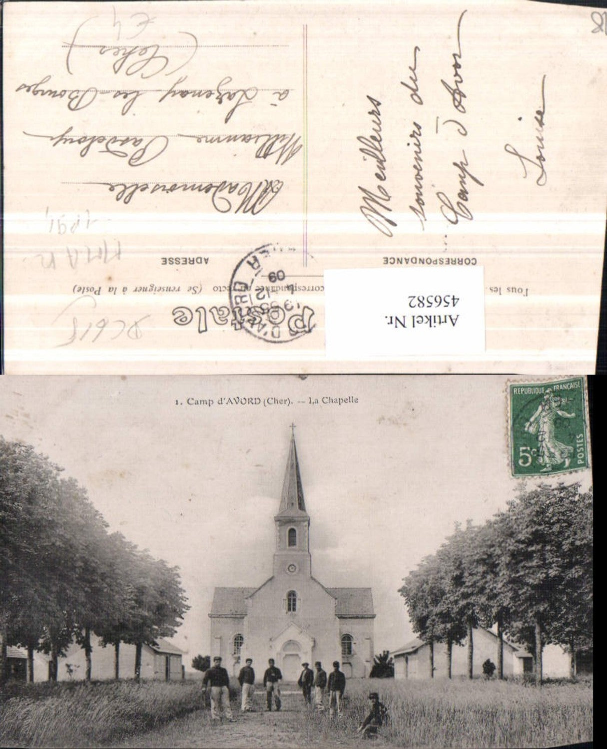 456582,Centre Cher Camp d'Avord La Chapelle Kapelle Kirche