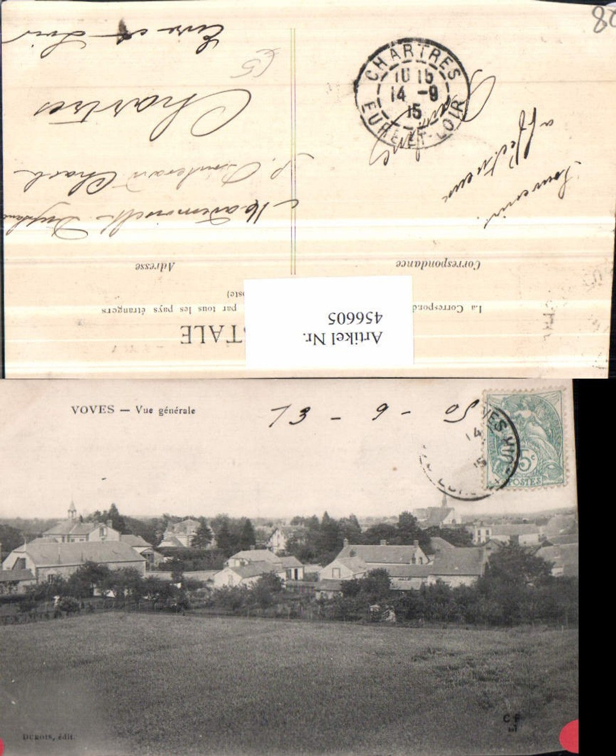 456605,Centre Eure-et-Loire Voves Vue generale Totale
