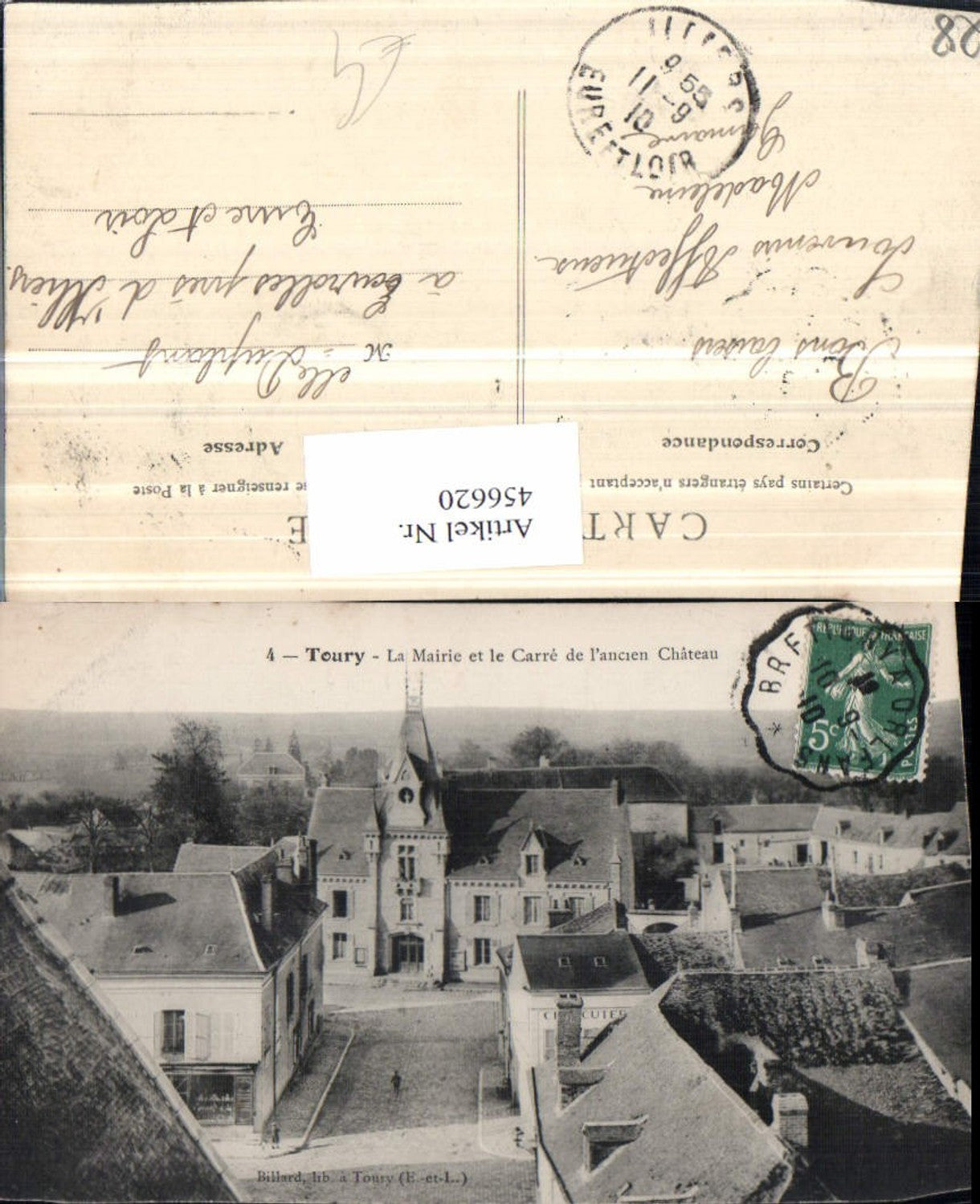 456620,Centre Eure-et-Loire Toury La Mairie et le Carre Chateau Rathaus