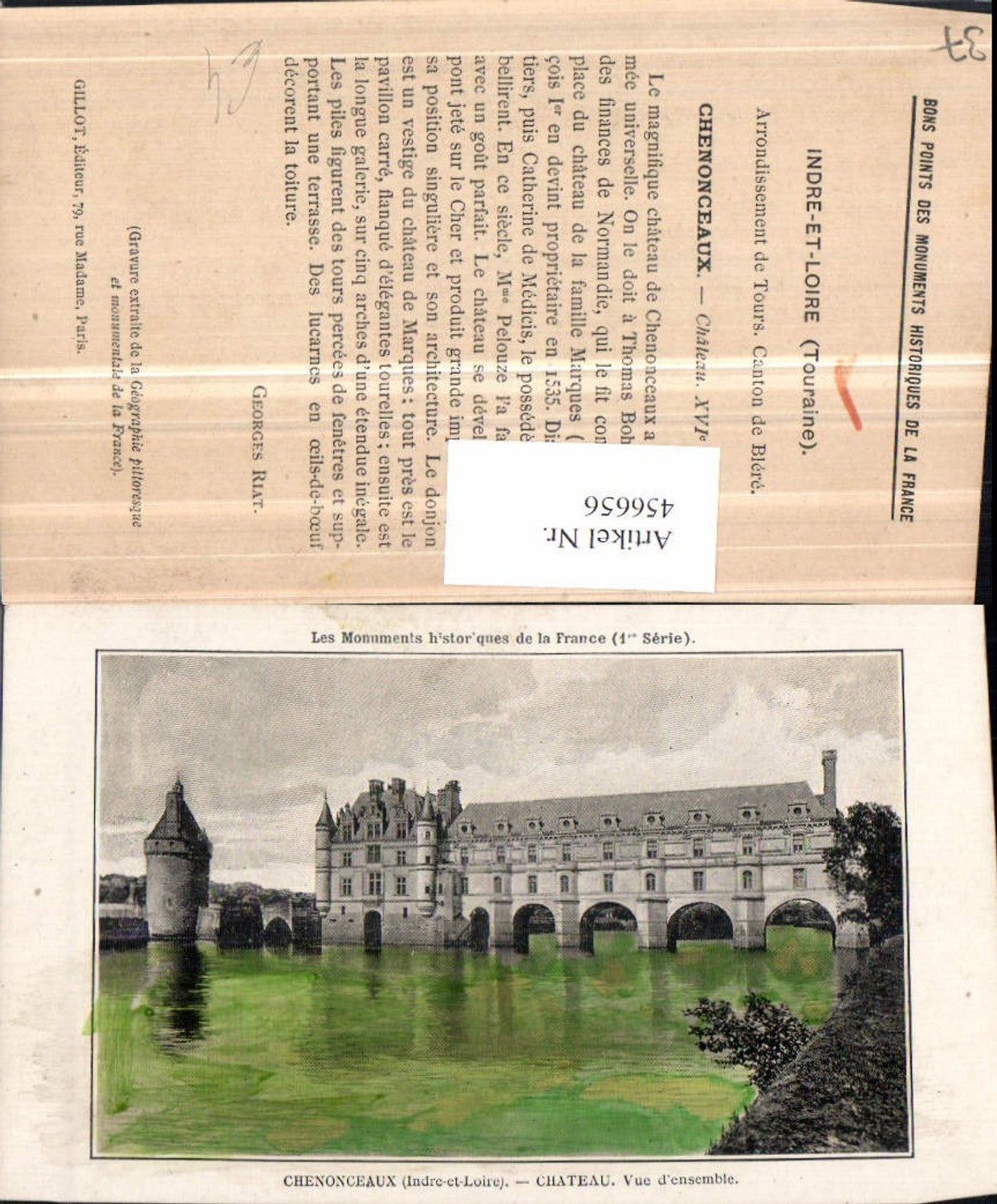 456656,Centre Indre-et-Loire Chenonceaux Chateau Schloss
