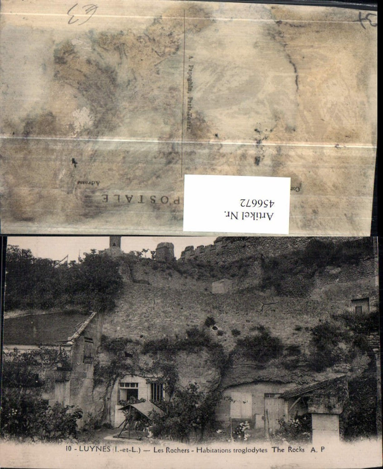 456672,Centre Indre-et-Loire Luynes Les Rochers Habitations troglodytes Felshaus