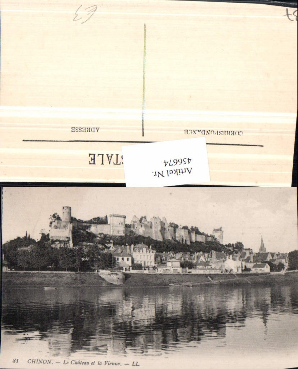 456674,Centre Indre-et-Loire Chinon Chateau et la Vienne Schloss