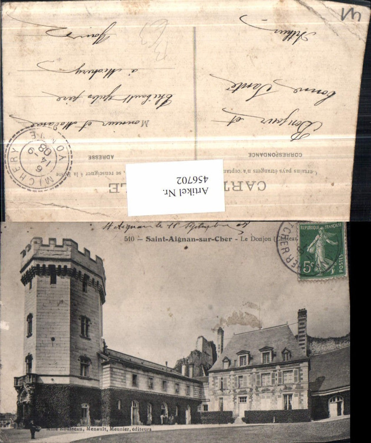 456702,Centre Loire-et-Cher Saint-Aignan-sur-Cher Donjon Chateau Schloss