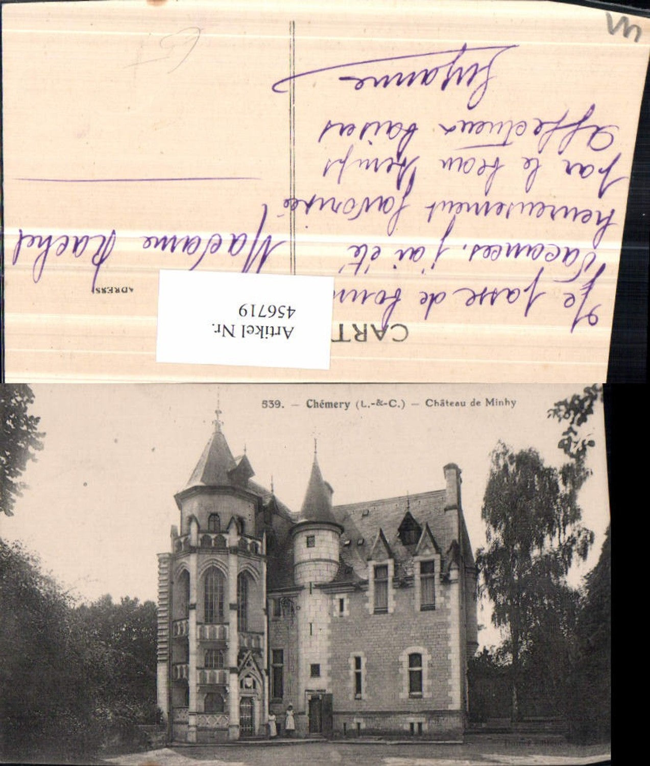 456719,Centre Loire-et-Cher Chemery Chateau de Minhy Schloss