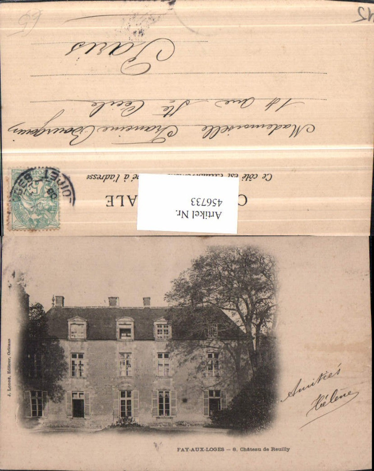 456733,Centre Loiret Pay-aux-Loges Chateau de Reuilly Schloss