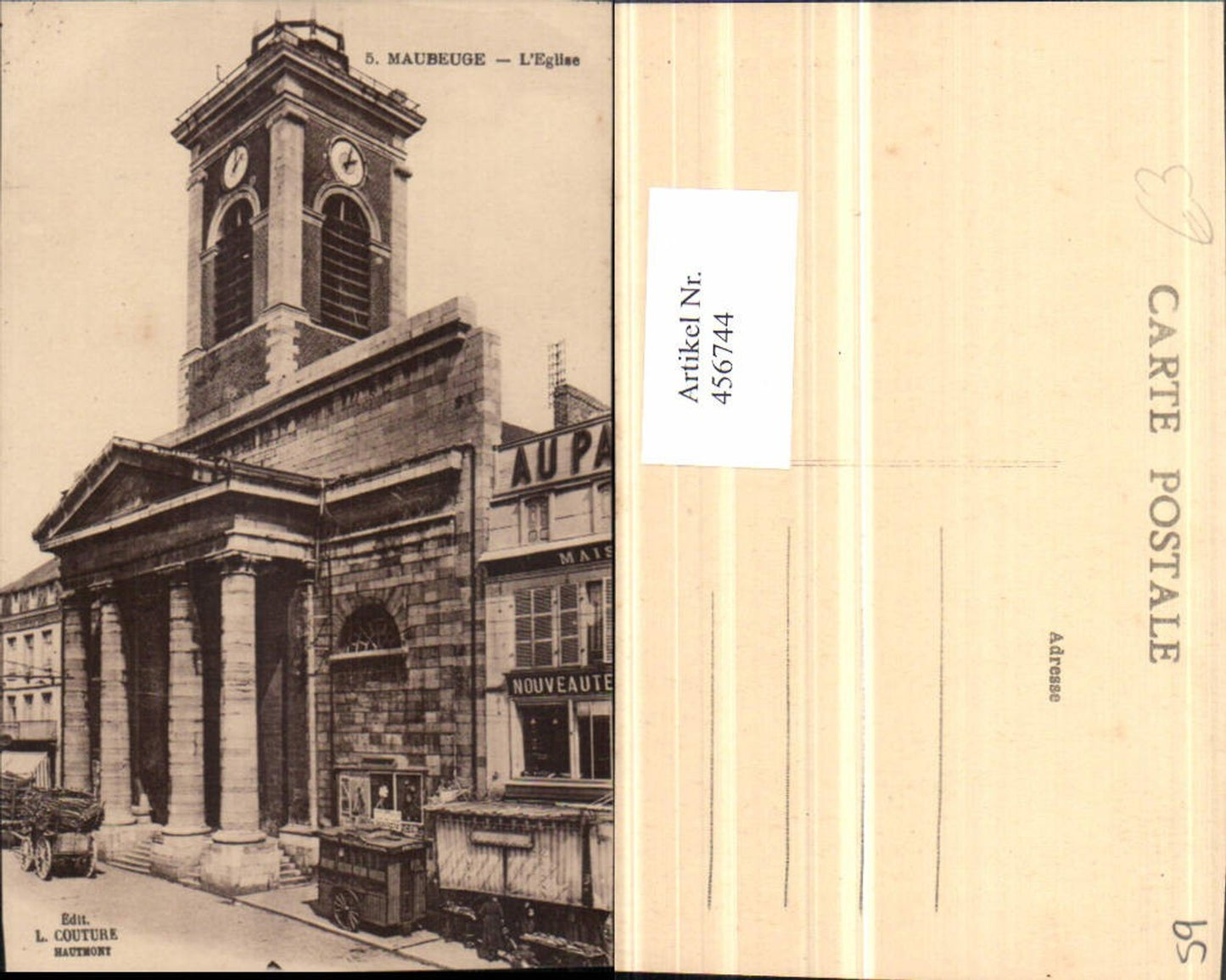 456744,Nord-Pas-de-Calais Nord Maubeuge L'Eglise Kirche