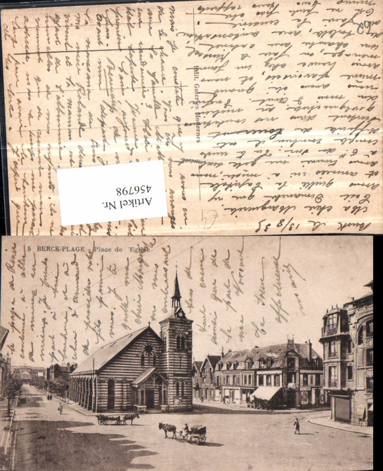 456798,Nord-Pas-de-Calais Pas-de-Calais Berck-Plage Place de Eglise Kirche