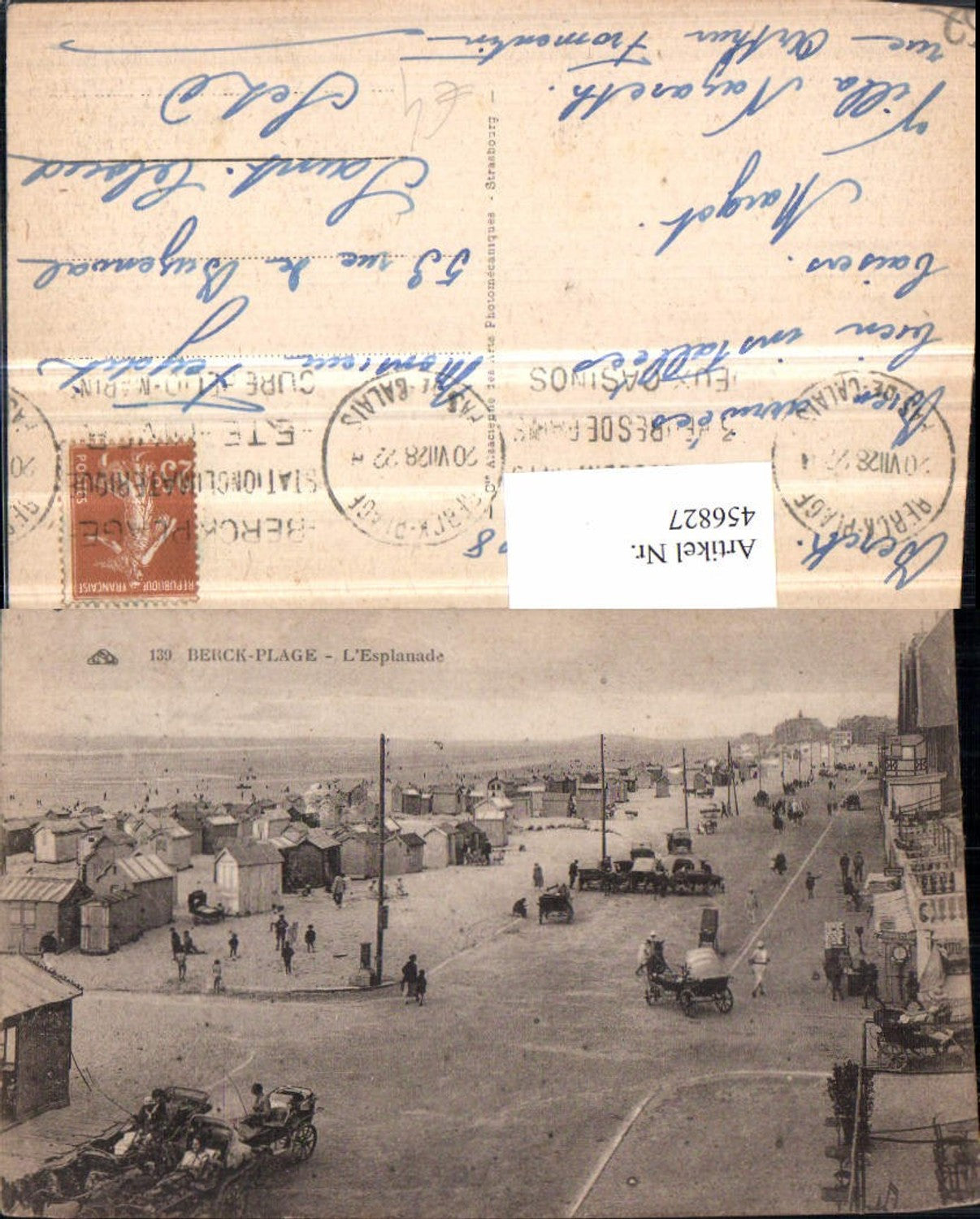 456827,Nord-Pas-de-Calais Pas-de-Calais Berck-Plage Esplanade Strand