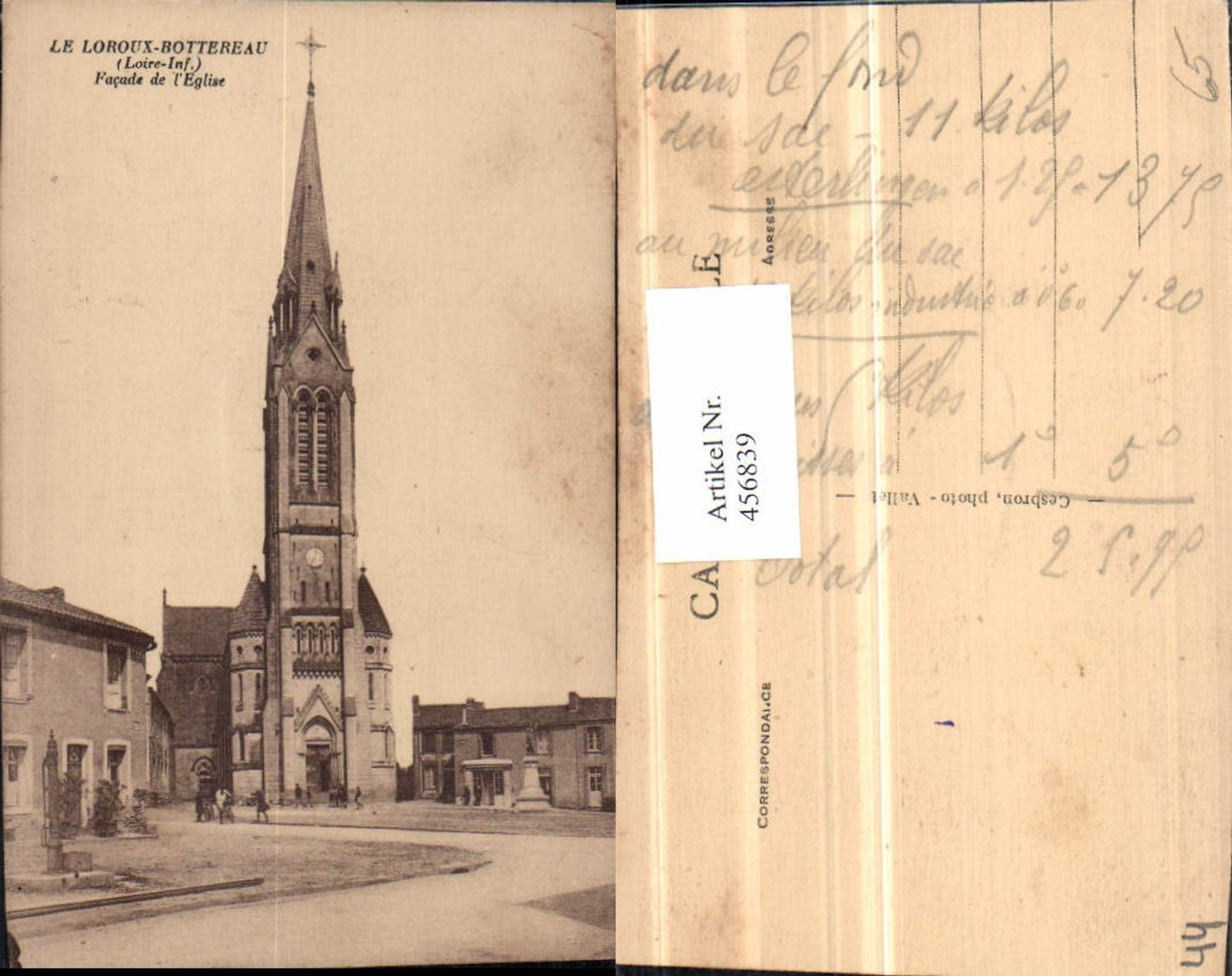456839,Pays da la Loire Loire-Atlantique Loroux-Bottereau Eglise Kirche
