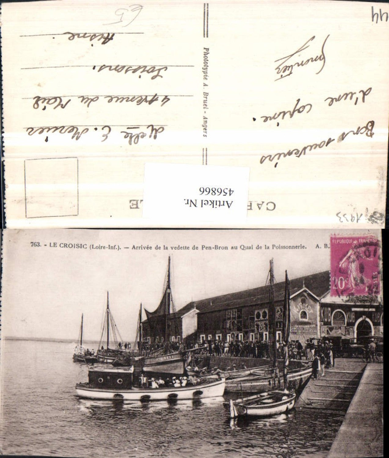 456866,Pays de la Loire Loire-Atlantique Le Croisic Quai Poissonnerie Boote