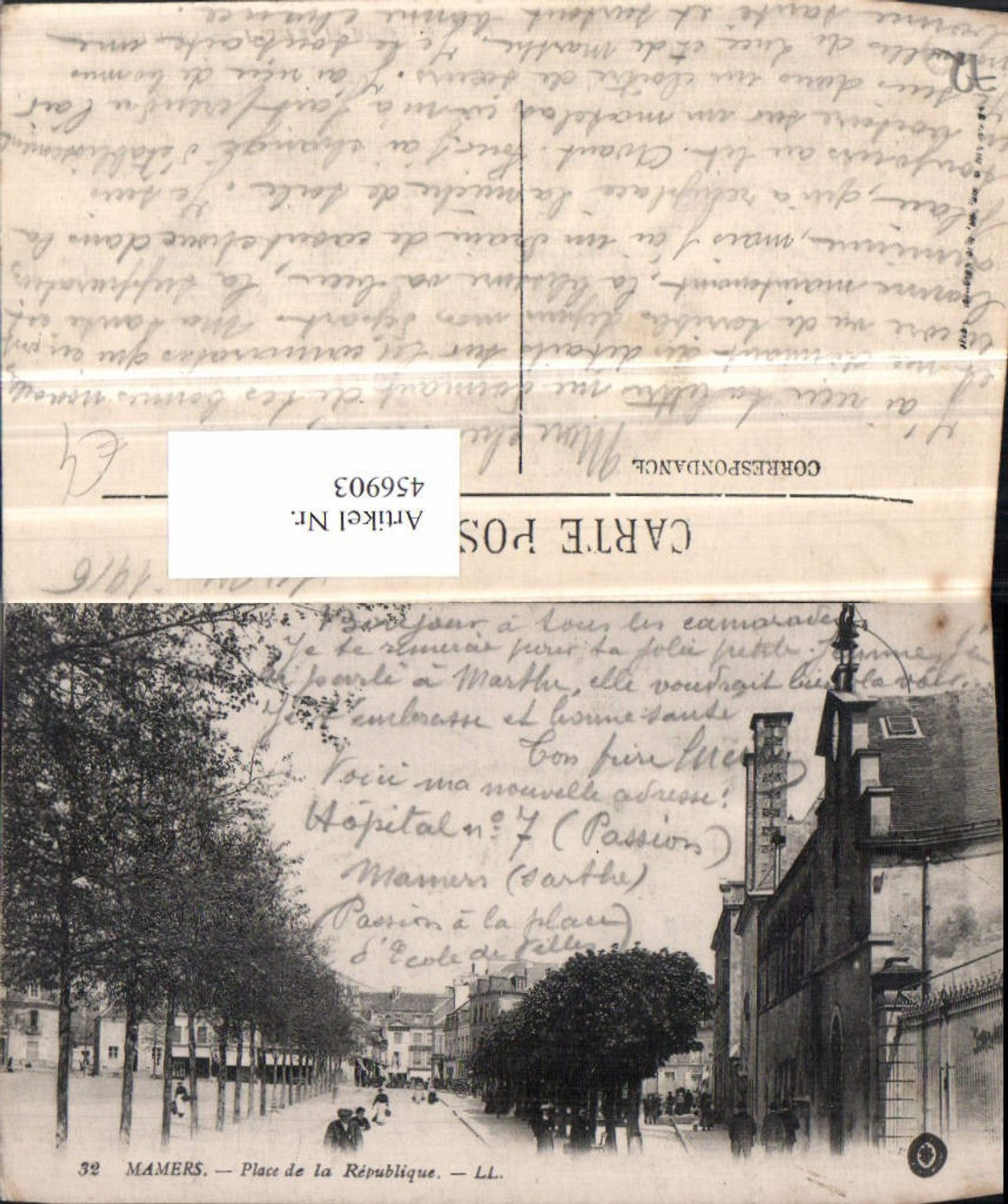 456903,Pays de la Loire Sarthe Mamers Place de la Republique Platz