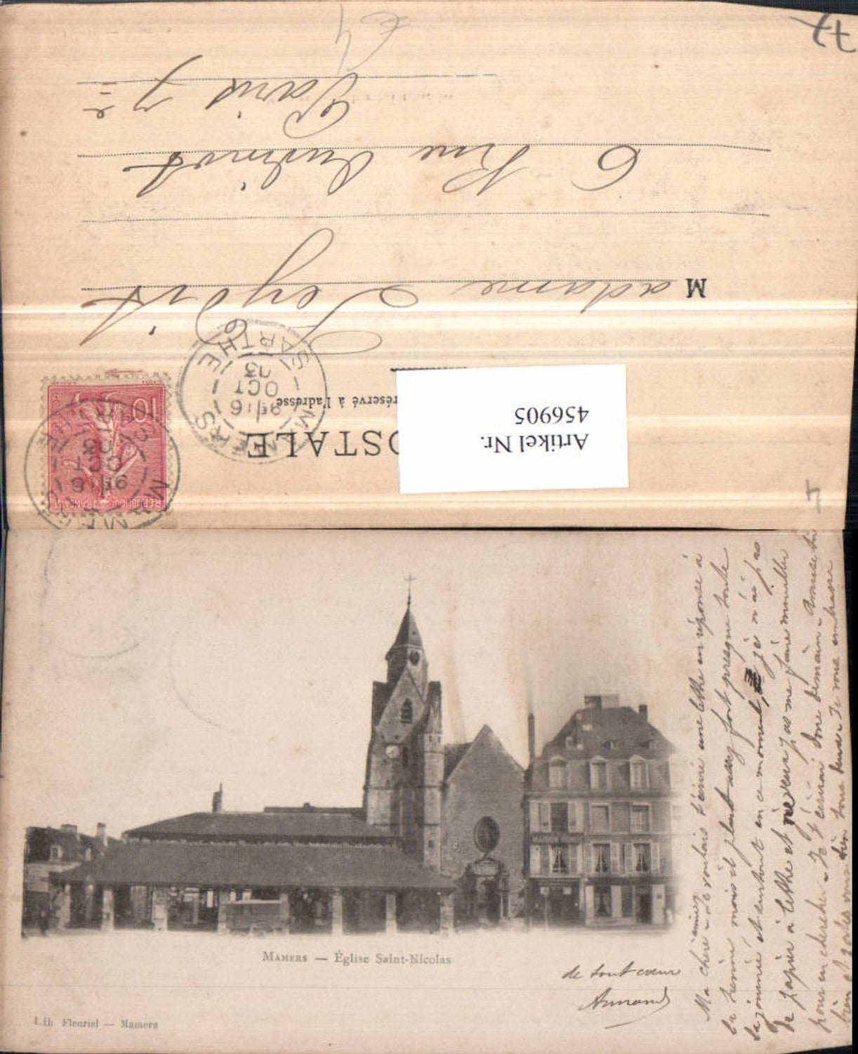 456905,Pays de la Loire Sarthe Mamers Eglise Saint-Nicolas Kirche