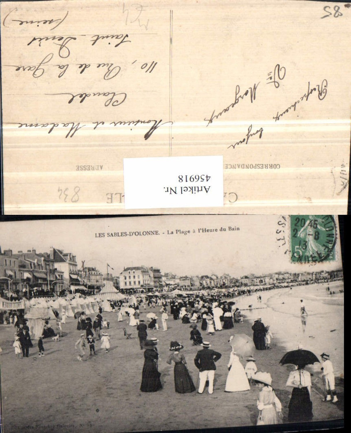456918,Pays de la Loire Vendee Les Sables-d'Olonne Plage Strandleben Strand
