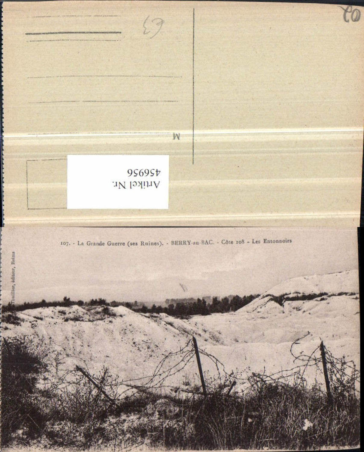 456956,Picardie Aisne Berry-au-Bac Les Entonnoirs Trichter