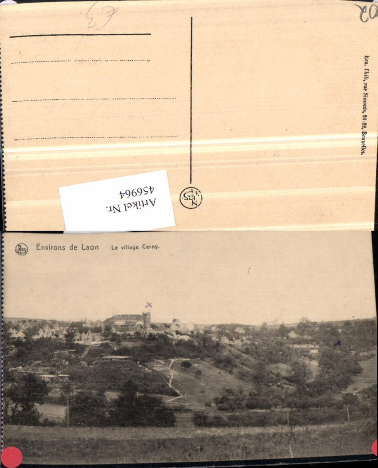 456964,Picardie Aisne Laon Le village Cerny Totale