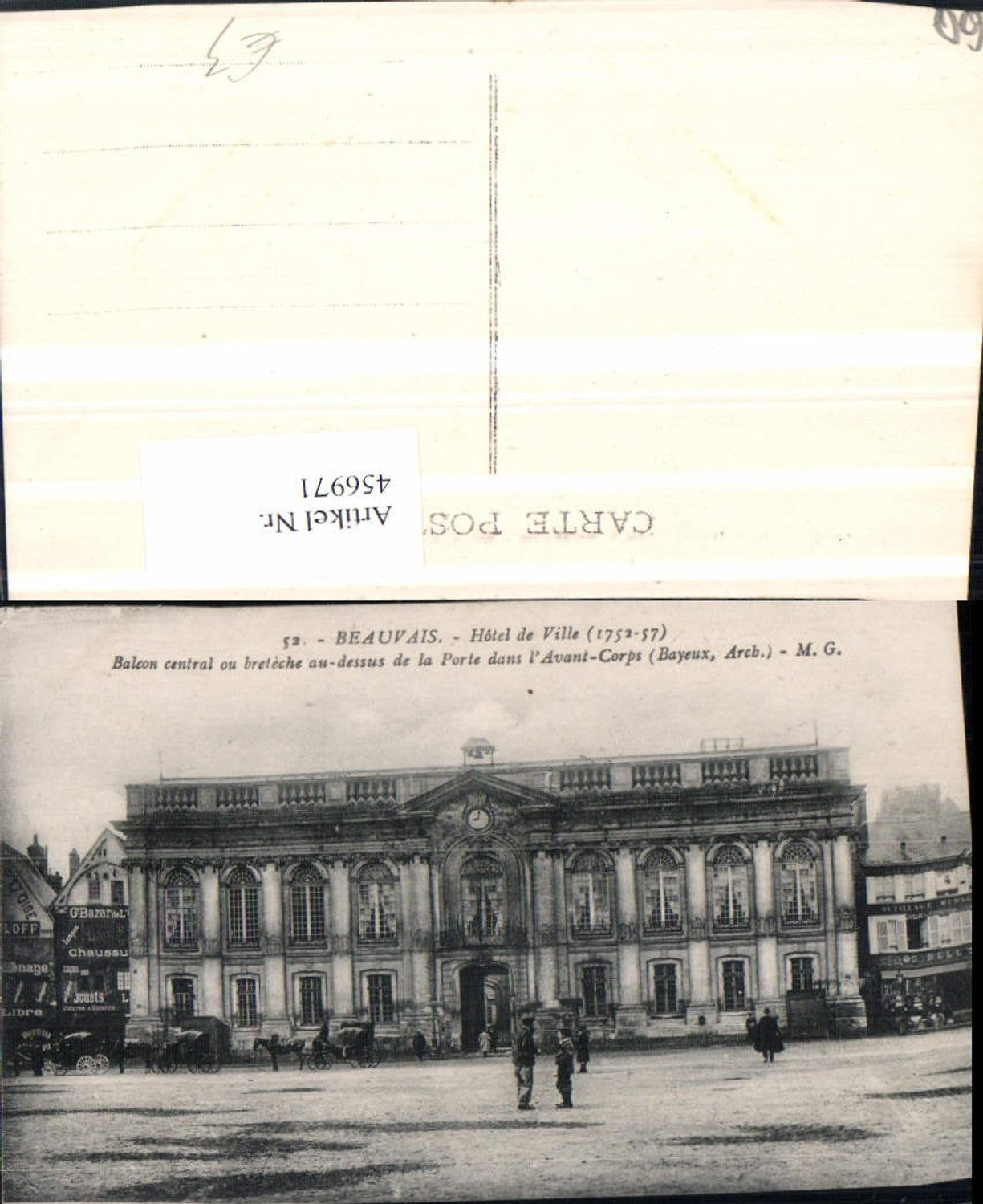 456971,Picardie Oise Beauvais Hotel de Ville Rathaus