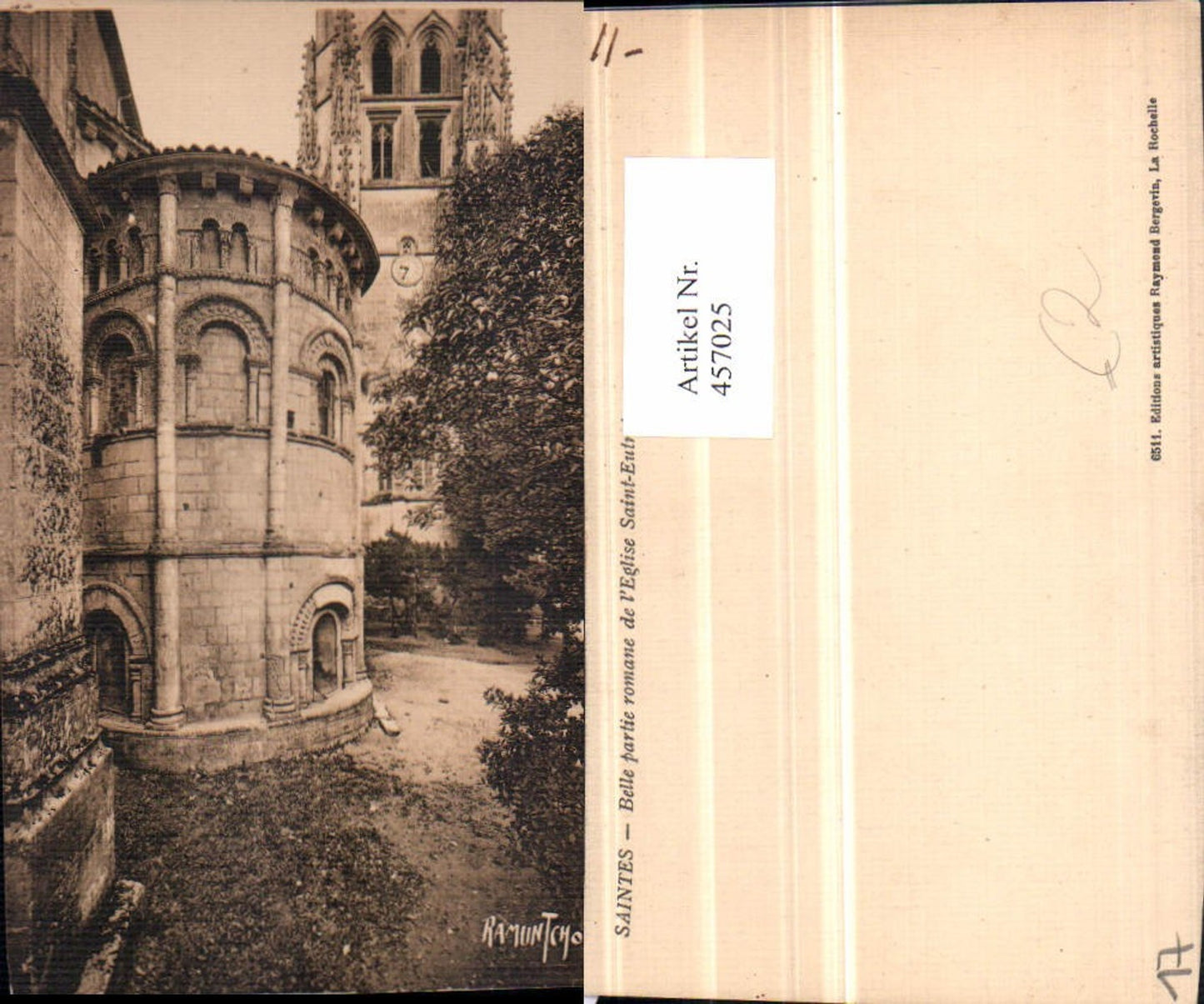 457025,Poitou-Charentes Charente-Maritime Saintes Eglise Saint-Eutrope Kirche