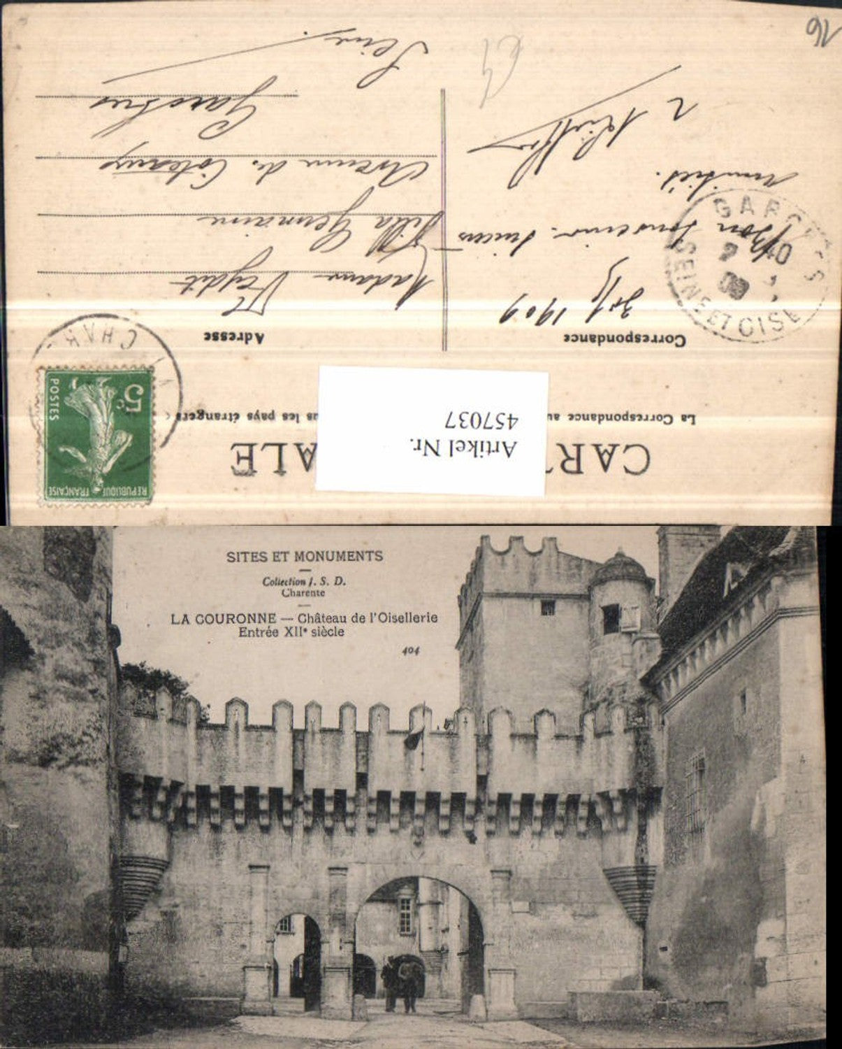 457037,Poitou-Charentes Charente La Couronne Chateau Oisellerie Schloss