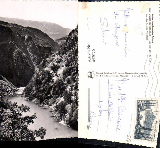457076,Provence-Alpes-Cote-Azur Hautes-Alpes Vallee Queyras Gorges Guil Schlucht
