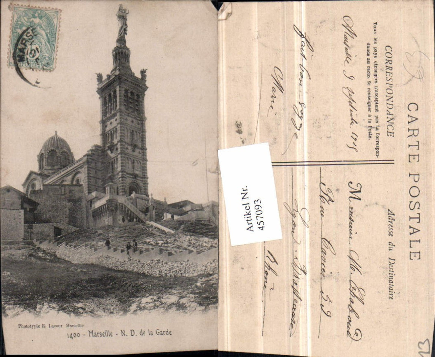 457093,Provence-Alpes-Cote-Azur Bouches-du-Rhone Marseille Notre-Dame Garde Kirche