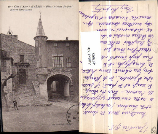 457098,Provence-Alpes-Cote-Azur Var Hyeres Place St-Paul Maison Erker