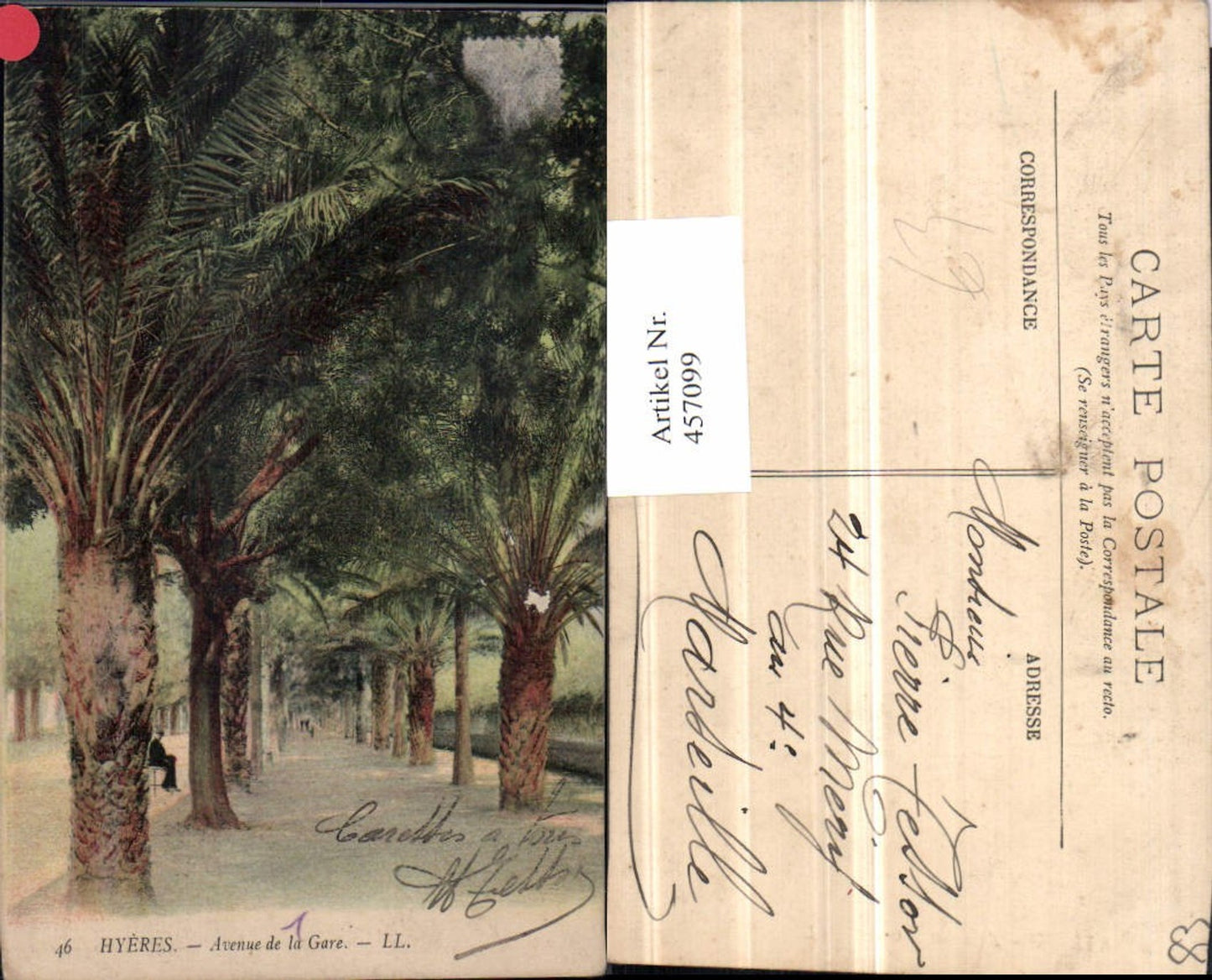 457099,Provence-Alpes-Cote-Azur Var Hyeres Avenue de la Gare Allee