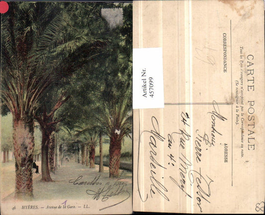 457099,Provence-Alpes-Cote-Azur Var Hyeres Avenue de la Gare Allee