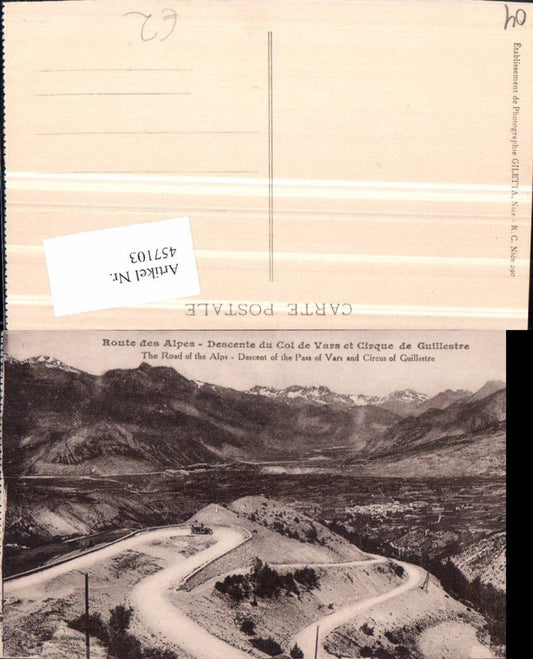 457103,Provence-Alpes-Cote-Azur Alpes-de-Haute-Provence Col de Vars Bergkulisse