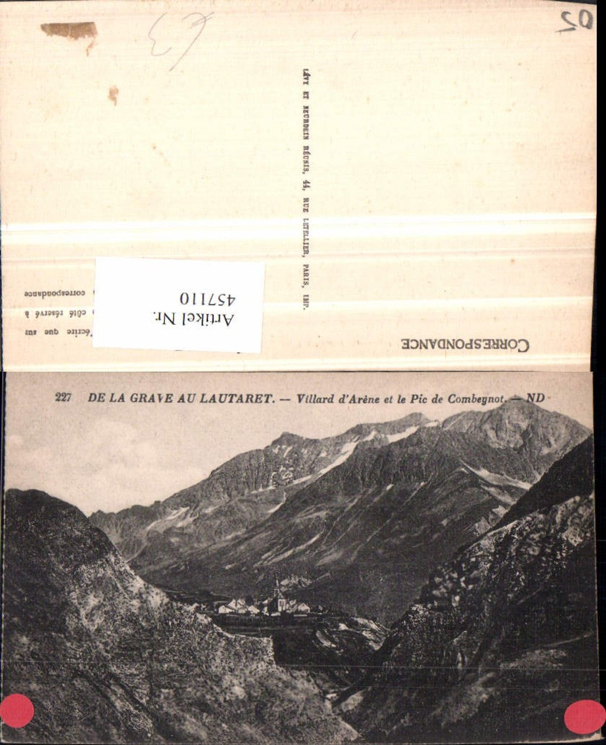 457110,Provence-Alpes-Cote-Azur Hautes-Alpes Grave du Lautaret Totale Bergkulisse