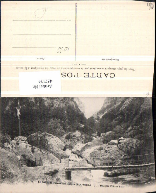 457174,Provence-Alpes-Cote-Azur Alpes-Maritimes Le Loup Interieur Gorges Brücke