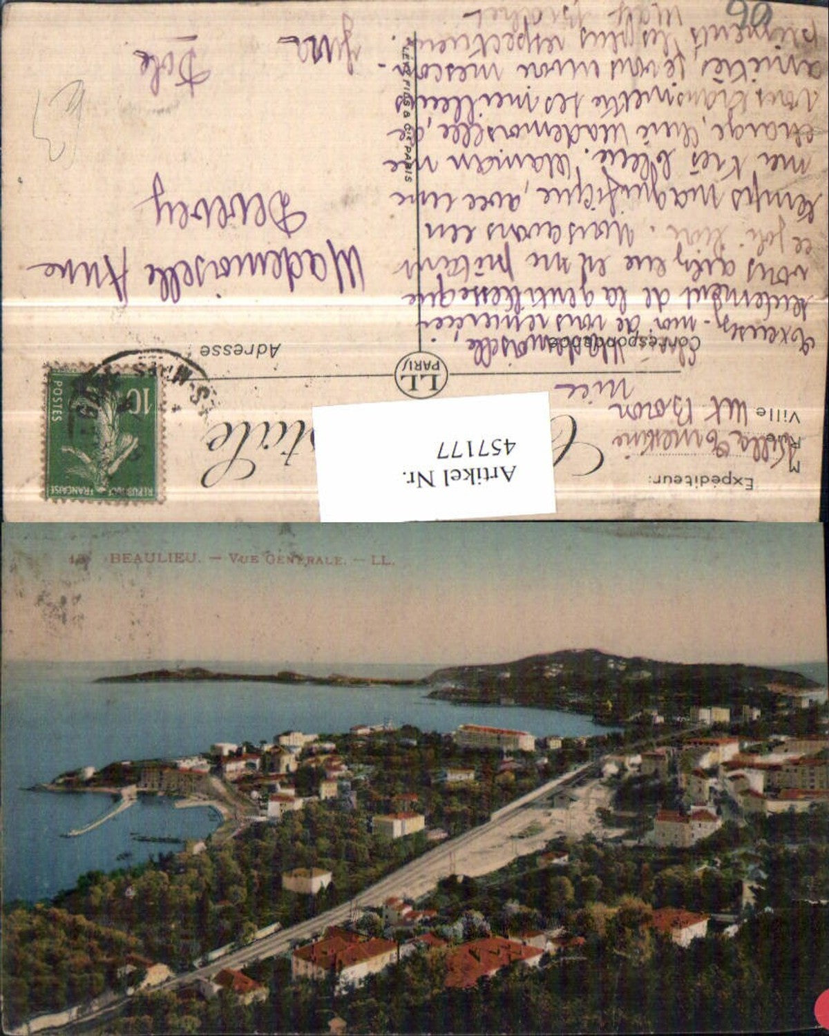 457177,Provence-Alpes-Cote-Azur Alpes-Maritimes Beaulieu Vue generale Totale