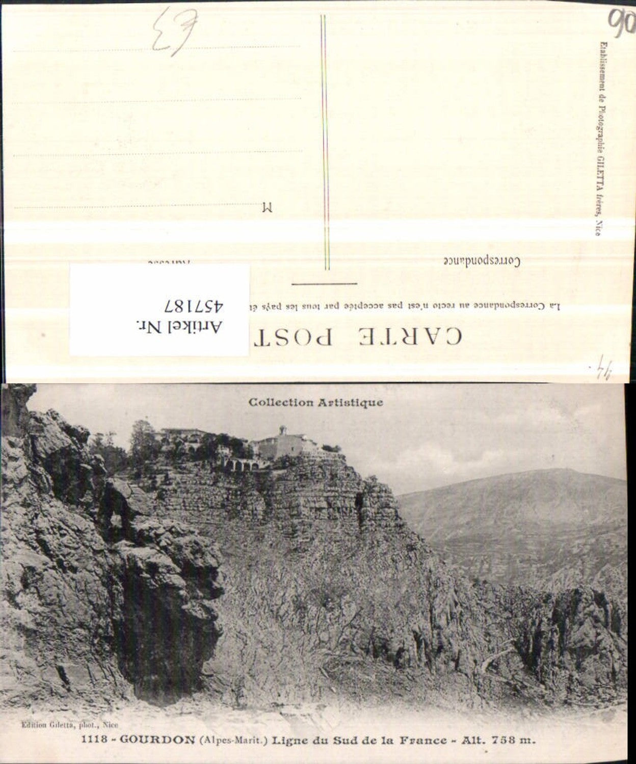 457187,Provence-Alpes-Cote-Azur Alpes-Maritimes Gourdon Ligne du Sud de la France
