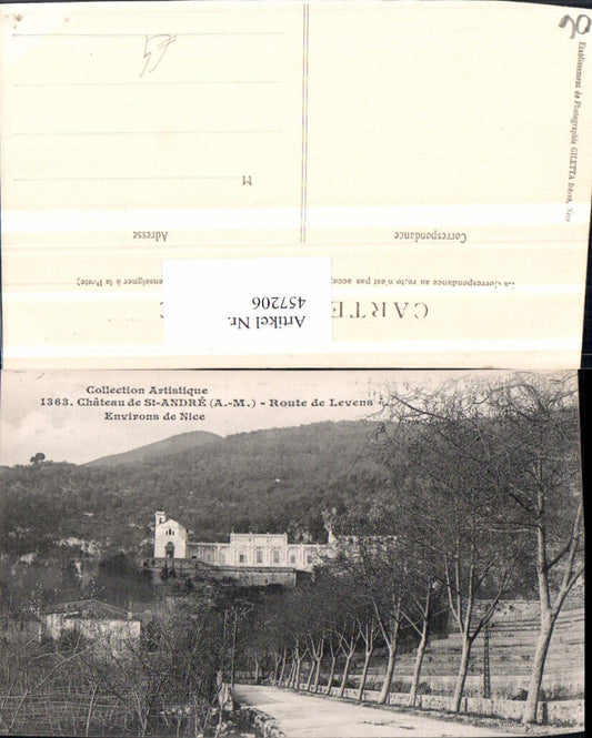 457206,Provence-Alpes-Cote-Azur Alpes-Maritimes Nice Nizza Chateau St-Andre Schloss