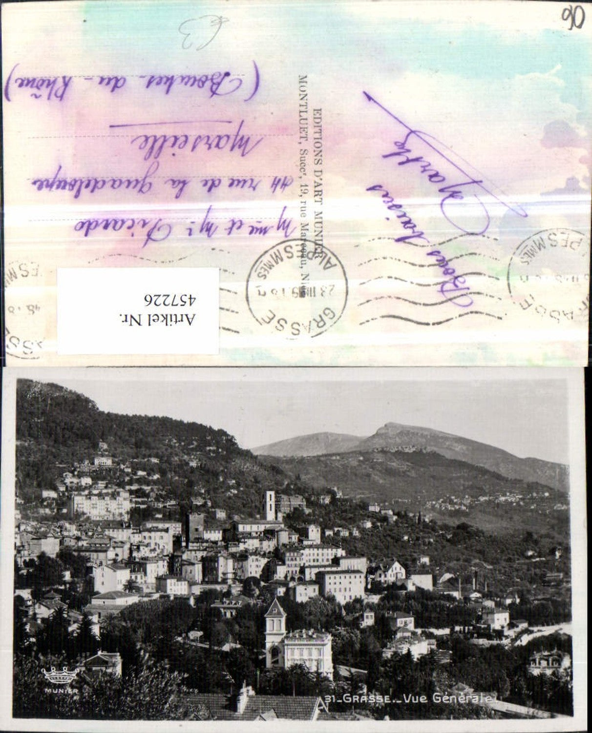 457226,Provence-Alpes-Cote-Azur Alpes-Maritimes Grasse Vue Generale Totale