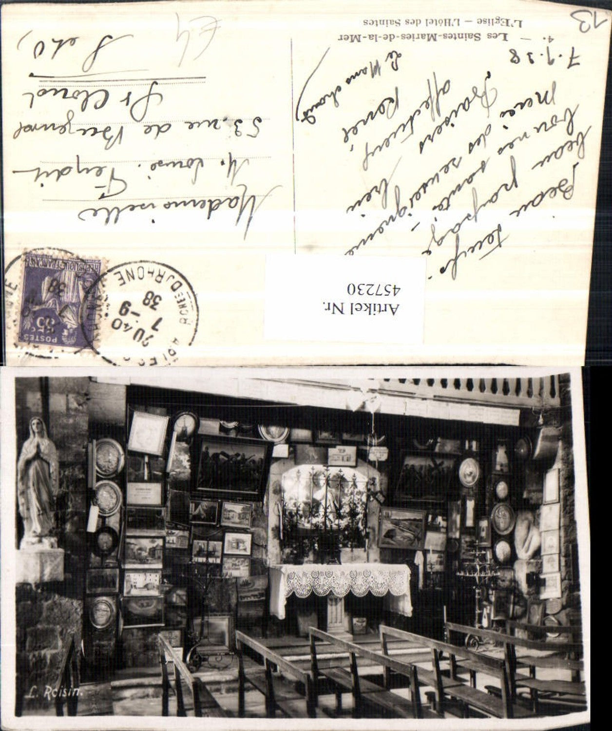 457230,Provence-Alpes-Cote-Azur Bouches-du-Rhone Saintes-Maries-de-la-Mer Eglise