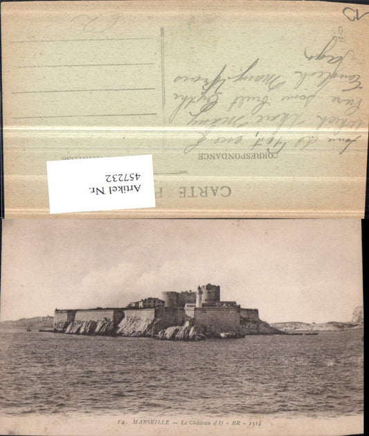 457232,Provence-Alpes-Cote-Azur Bouches-du-Rhone Marseille Chateau If Festung