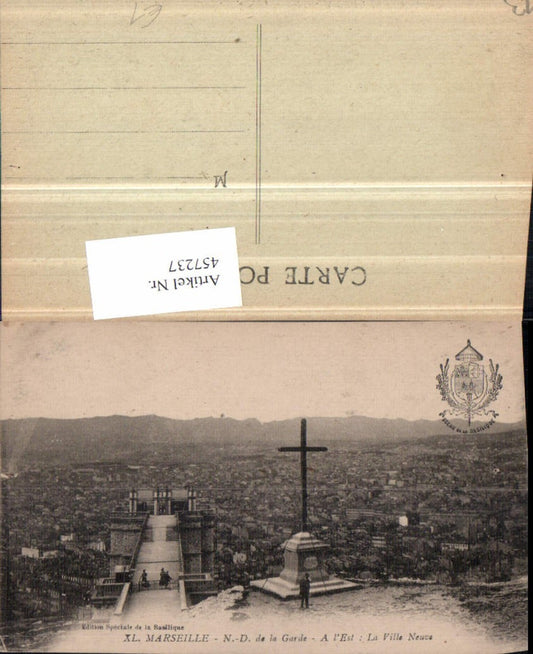 457237,Provence-Alpes-Cote-Azur Bouches-du-Rhone Marseille Notre-Dame Garde Kreuz