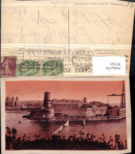 457241,Provence-Alpes-Cote-Azur Bouches-du-Rhone Marseille Fort St-Jean Festung