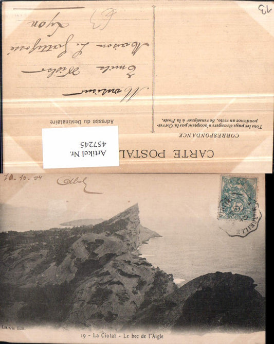 457245,Provence-Alpes-Cote-Azur Bouches-du-Rhone La Ciotat Le bec de Aigle Küste