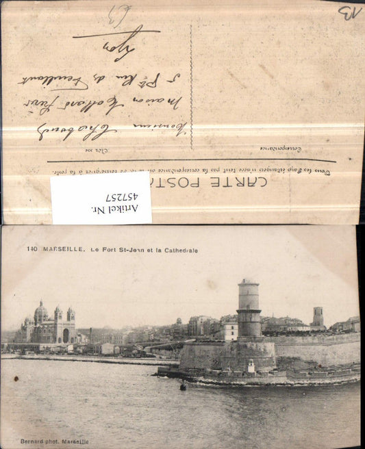457257,Provence-Alpes-Cote-Azur Bouches-du-Rhone Marseille Fort St-Jean Festung Kirche