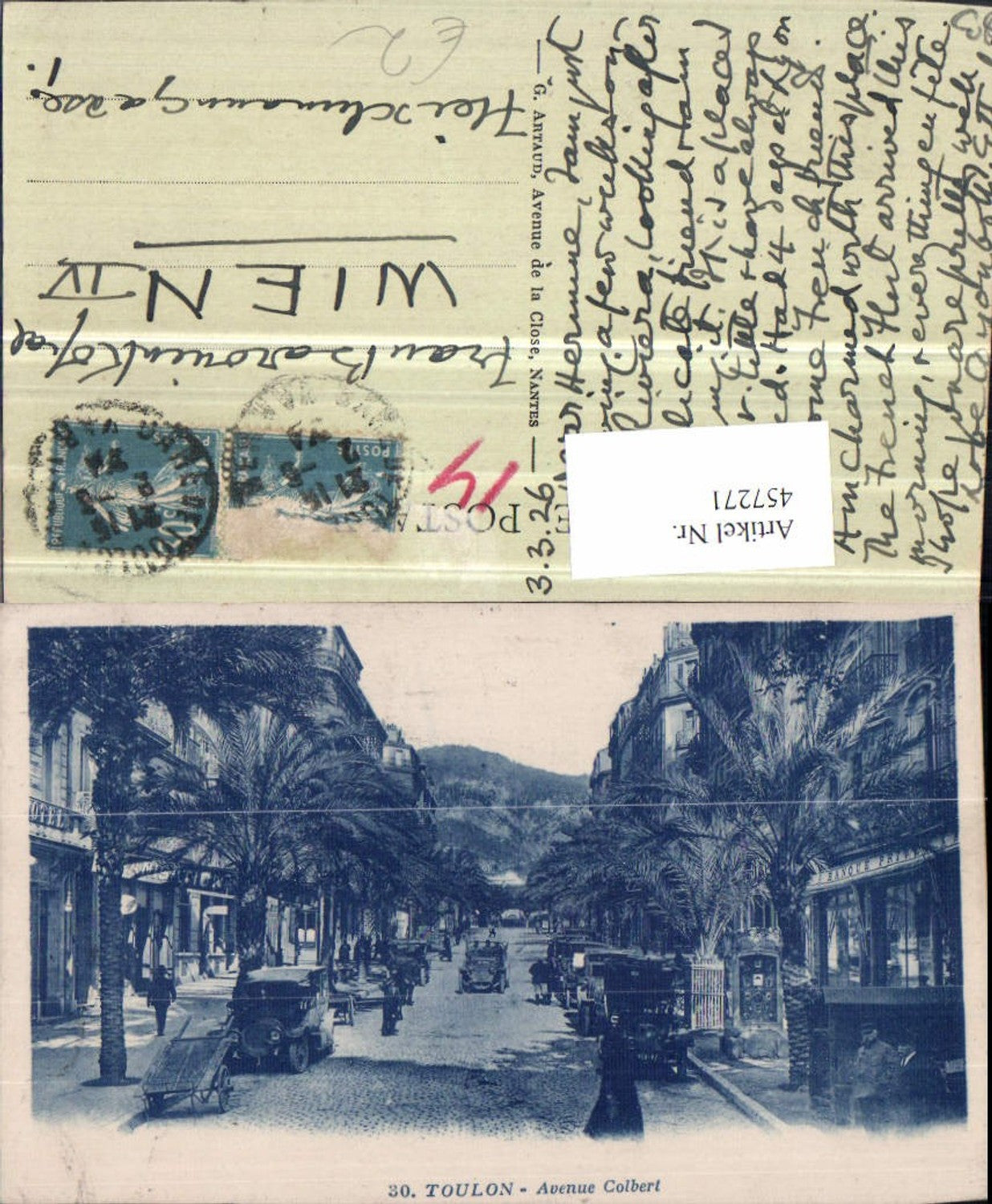 457271,Provence-Alpes-Cote-Azur Var Toulon Avenue Colbert Straßenansicht