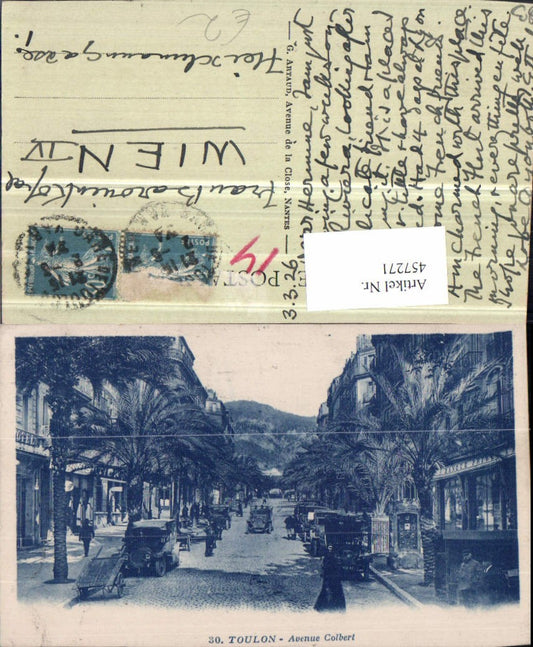 457271,Provence-Alpes-Cote-Azur Var Toulon Avenue Colbert Straßenansicht