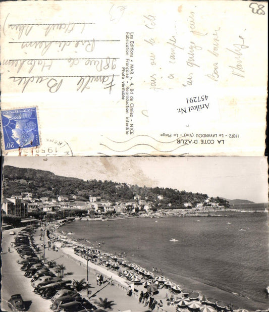457291,Provence-Alpes-Cote-Azur Var Lavandou La Plage Teilansicht Strand
