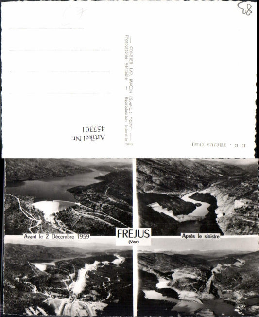 457301,Provence-Alpes-Cote-Azur Var Frejus Talsperre Mehrbildkarte
